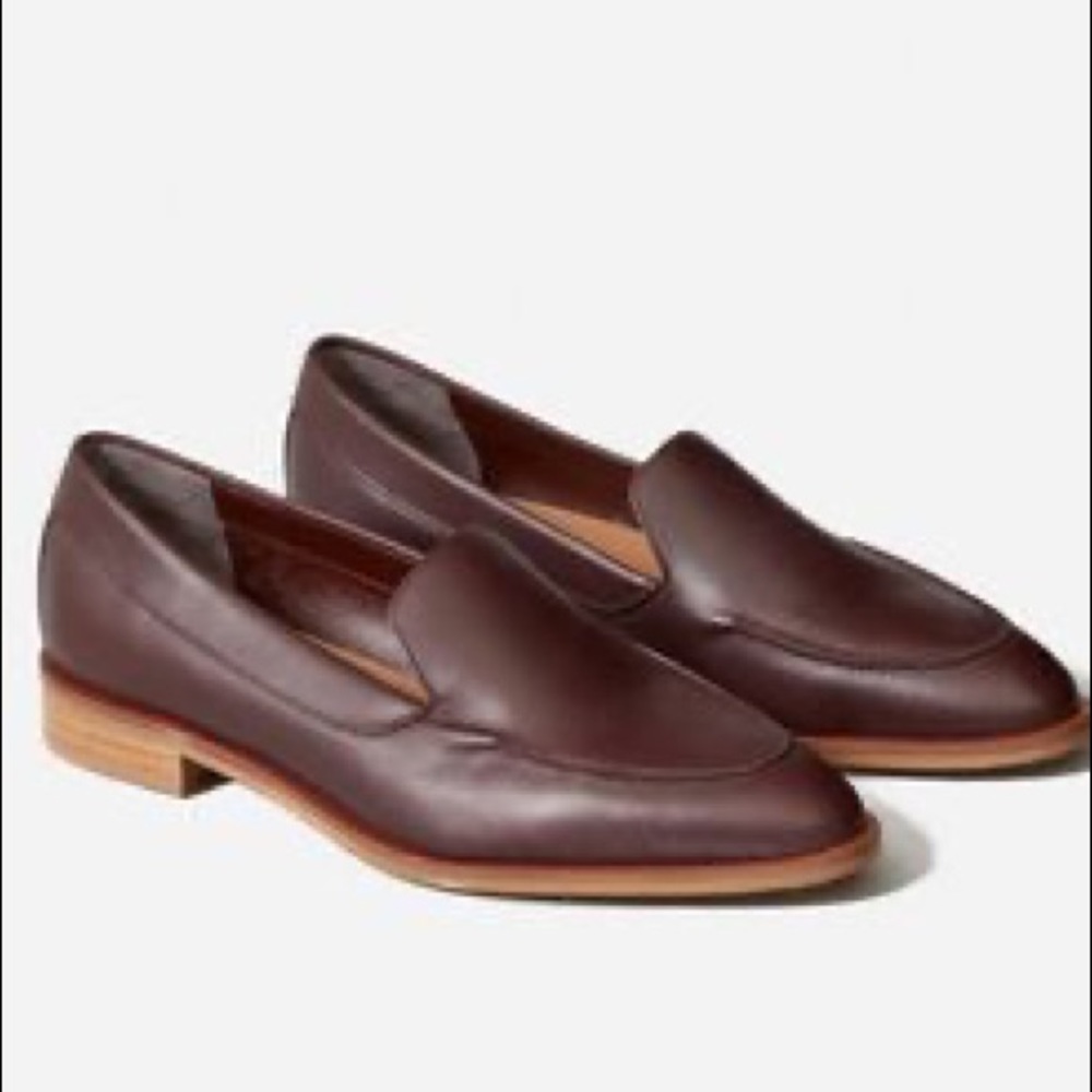 Everlane burgundy loafers